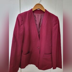 Woman's Vintage Import Image Burgundy Blazer Sz 10